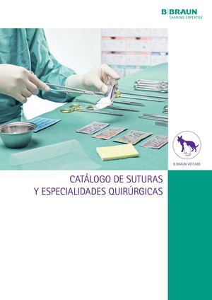 Catálogo de Suturas y  Especialidades Quirúrgicas