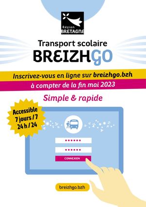 Presentation 2023 Inscription Transport Scolaire Breizh Go