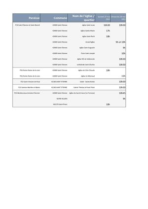 2023 04 20 Tableau Horaires Pentecôte Agglo