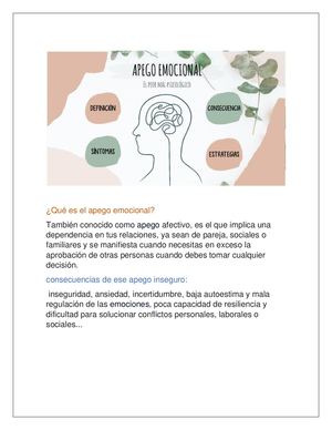 Apego Emocional