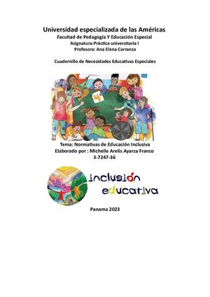 Normativas de Necesidades Educativas Especiales