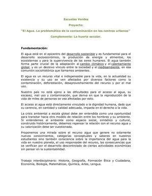 Proyecto Escuela Verde