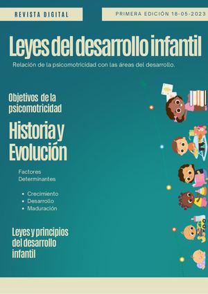 Leyes del Desarrollo Infantil y la Relación de la Psicomotricidad con las Áreas del Desarrollo