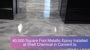 Viking Epoxy Announces State of The Art Metallic Epoxy at Shell Chemical in Convent La