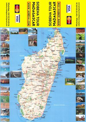 Madagascar Map for Tourism