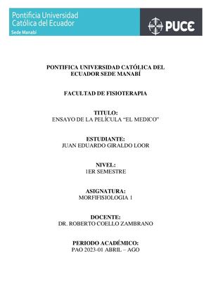 Resumen De La Película El Médico