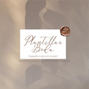 Plantillas Bodas-Tamaño carta 11x8.5'