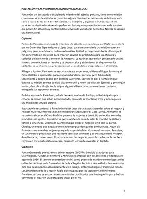 Obras Resumidas Seleccionadas De Mario Vargas Llosa I