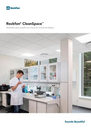 Catálogo Rockfon Clean Space Techos Acústicos Para Entornos Con Altos Requisitos De Higiene