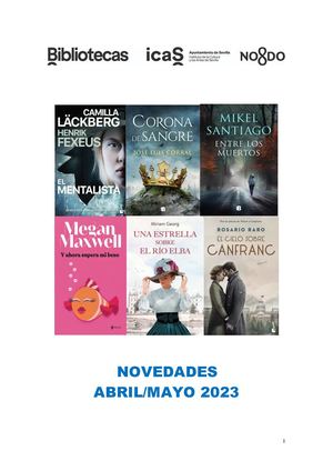 NOVEDADES ABRIL/MAYO 2023