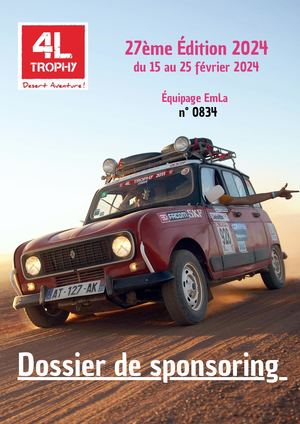 Dossier De Sponsoring 4l Trophy 2024 EmLa