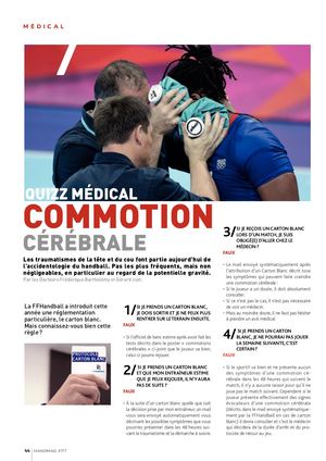 Quizz médical : Commotion cérébrale