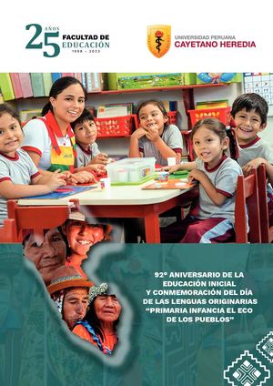 92° Aniversario De La Educación Inicial Y Conmemoración Del Día De Las Lenguas Originarias