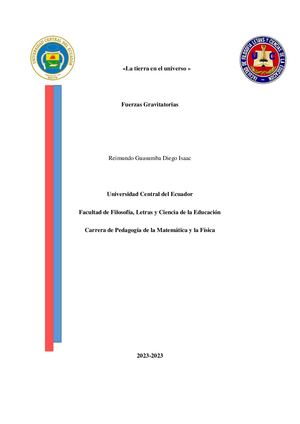 Fuerzas Gravitatorias