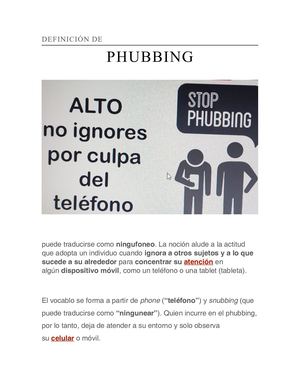 STOP PHUBBING