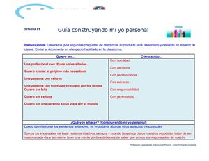Guía Construyendo Mi Yo Personal