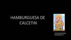 Hamburgesa De Calcetin