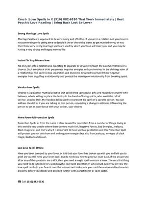 Black Magic ˵Love Spells in Philadelphia, PA | Call: 310-882-6330 ]☎Best | Is Bring Back Lost Lover a Crime? | Best Phone Psychic Reading ☎