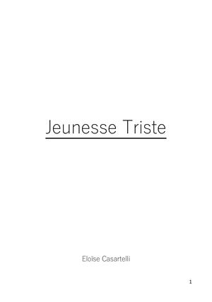 PACE 2023 - Jeunesse Triste