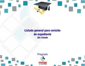 Listado General Para Revisión Pregrado 6to Listado