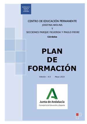 Plan De Formación Ceper Jm 22 23