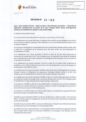 Fichier Parution Décision 23 132 Du 15 05 2023