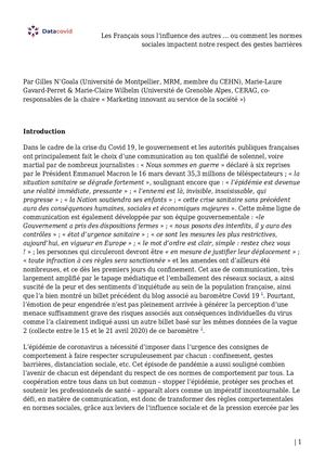 Les Français Sous L’influence Des Autres