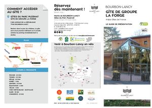 Plaquette Gite La Forge