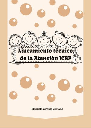 Bitácora Lineamiento Técnico De La Atención De La PI Del ICBF