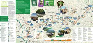 Carte cycliste La Vallée du Lot à vélo