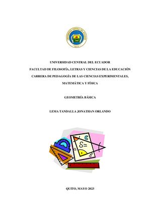 Universidad Central Del Ecuador Geometria