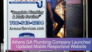 Athens GA Plumbing Company Launched Updated Mobile Responsive Website