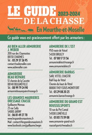 FDC54_2023-2024_Guide de la chasse en Meurthe-et-Moselle
