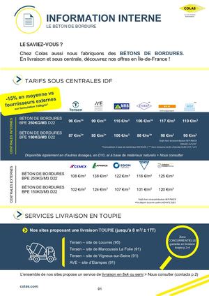 Note Interne Colas Le Beton De Bordure
