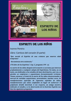 ESPIRÍTU DE LOS NIÑOS IVONNE PEREIRA