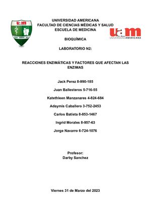 Bioquimica Laboratorio N2