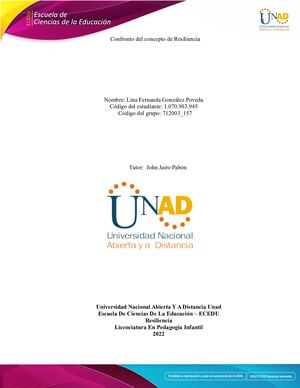 Confronto Del Concepto De Resiliencia