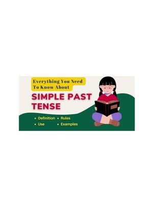 Pasado Simple (Simple Past Tense) (1)