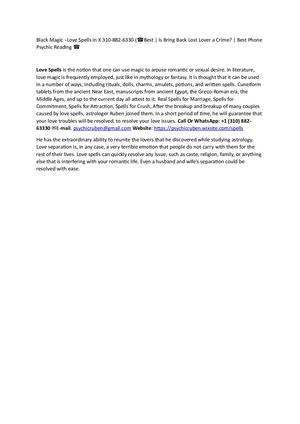 Call 310-882-6330 White-Magic ˵Love Spells in Dallas, TX {☎Best | Is Bring Back Lost Lover a Crime? | Best Phone Psychic Reading ☎