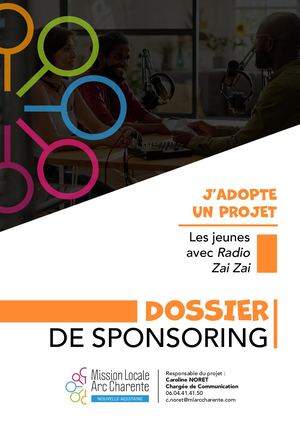 Dossier de Sponsoring - Les jeunes avec la Radio Zai Zai