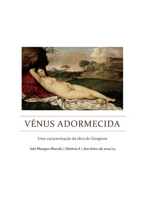 Vénus Adormecida - Inês Marques Macedo