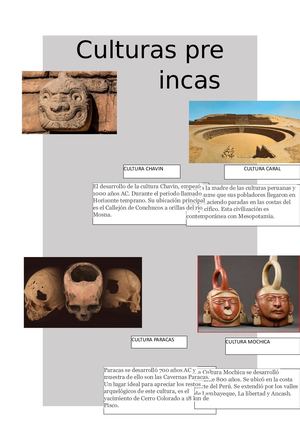 Culturas Pre Incas Cdlc