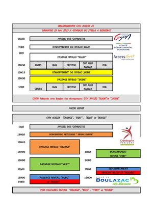 Organigramme Gym Access24 28 Mai 2023 Bergerac