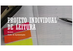 Modelo De Projeto Individual De Leitura