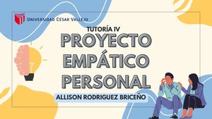 Tutoría Iv Proyecto Empático Personal