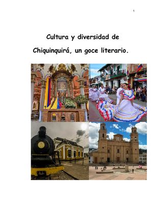 Cultura y diversidad de Chiquinquirá, un goce literario.
