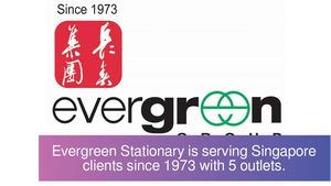 Evergreen Stationary is serving Singapore clients since 1973 with 5 outlets Islandwide at present.
