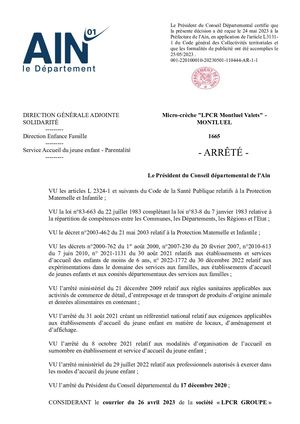 Arrêté Lpcr Montluel Valets 25052023