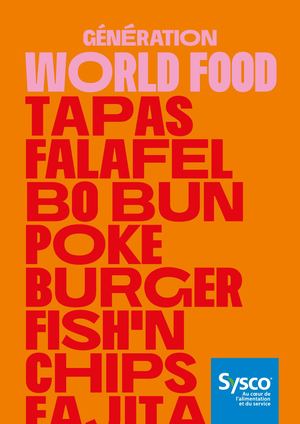 Sysco Generation Worldfood Restauration Food Mai 2022