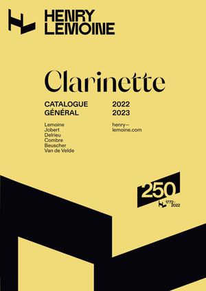 Catalogue clarinette 2022-23